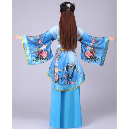 Women's Chinese traditional ancient dance costumes for female  hanfu classical stage performance drama fairy princess cosplay robes dresses